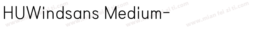 HUWindsans Medium字体转换
